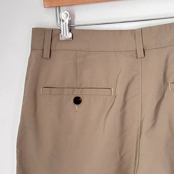 Adidas Men's Beige Neutral Minimalist Bermuda Dress Shorts Size 30 -d60 - Picture 10 of 15